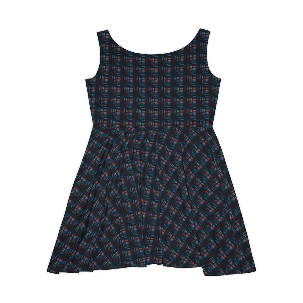 Burnt Neon Vibe Women Skater Dress - Creative Canvas Corner