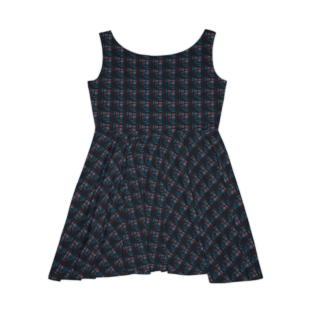 Burnt Neon Vibe Women Skater Dress - Creative Canvas Corner