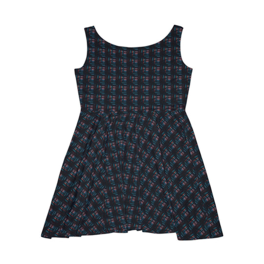 Burnt Neon Vibe Women Skater Dress - Creative Canvas Corner