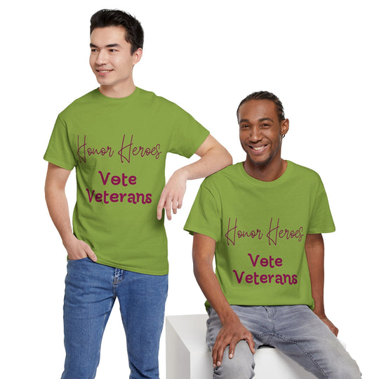 🗳️ Vote for Veterans: Honoring Our Heroes T-Shirt 🎖️ - Creative Canvas Corner