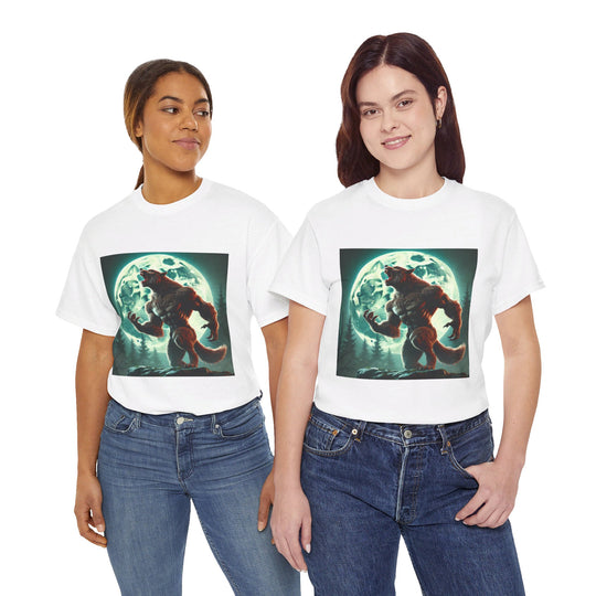 Full Moon Werewolf Halloween T-Shirt