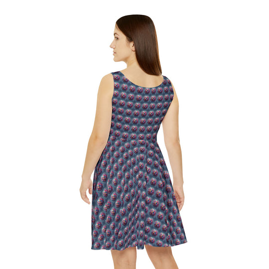 Florascape Illusion Women Skater Dress - Creative Canvas Corner