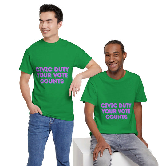 Civic Duty T-Shirt - Your Vote Counts