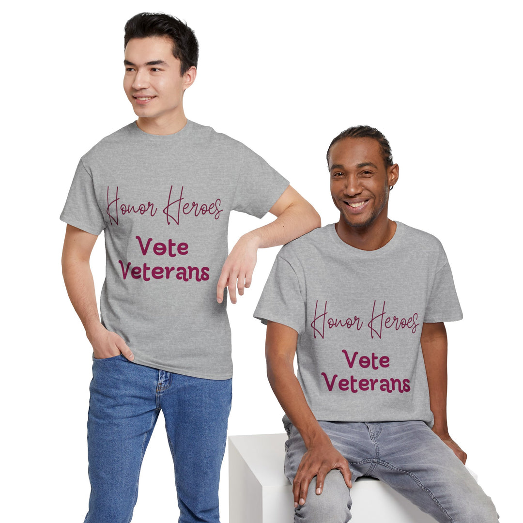 🗳️ Vote for Veterans: Honoring Our Heroes T-Shirt 🎖️ - Creative Canvas Corner