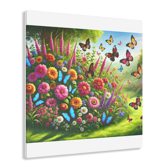 Butterfly Garden Acrylic Painting - Nature's Beauty