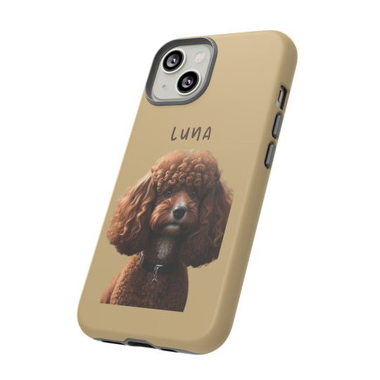 Custom Poodle Pet Phone Case with Photo and Name - Dog Lover's Choice - Creative Canvas Corner