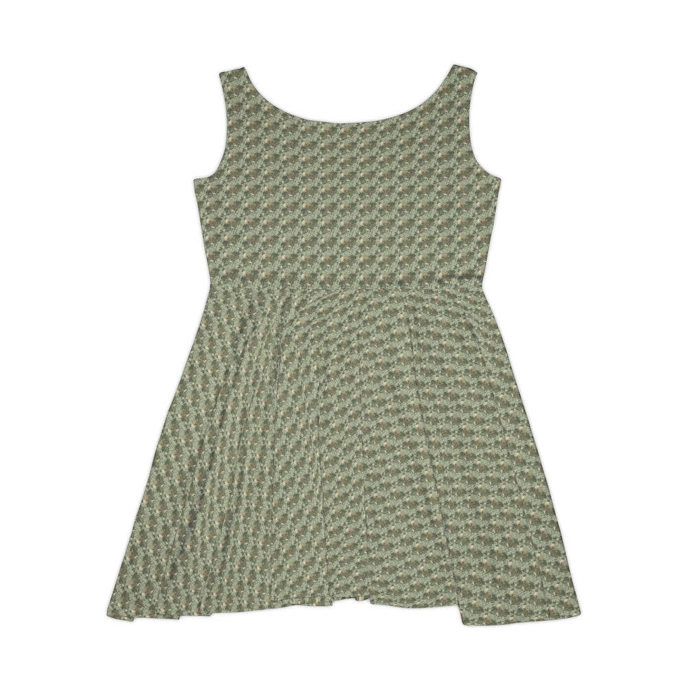 Eco Bloom Vibe Women Skater Dress - Creative Canvas Corner