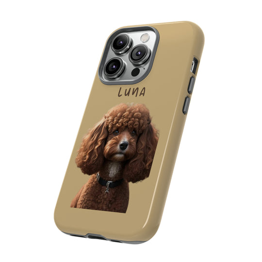 Custom Poodle Pet Phone Case with Photo and Name - Dog Lover's Choice - Creative Canvas Corner