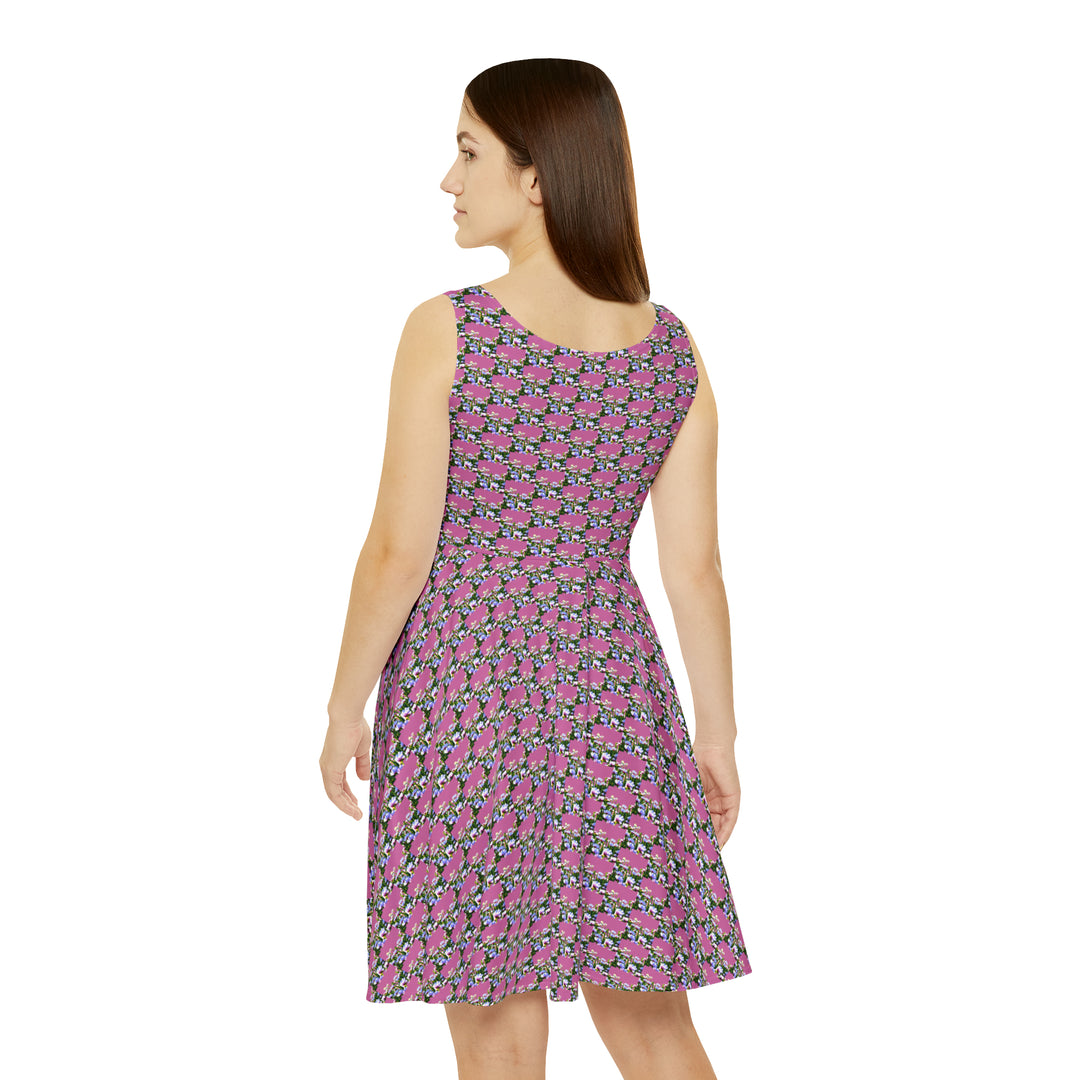 Women's Skater Dress with beautiful flowers - Creative Canvas Corner