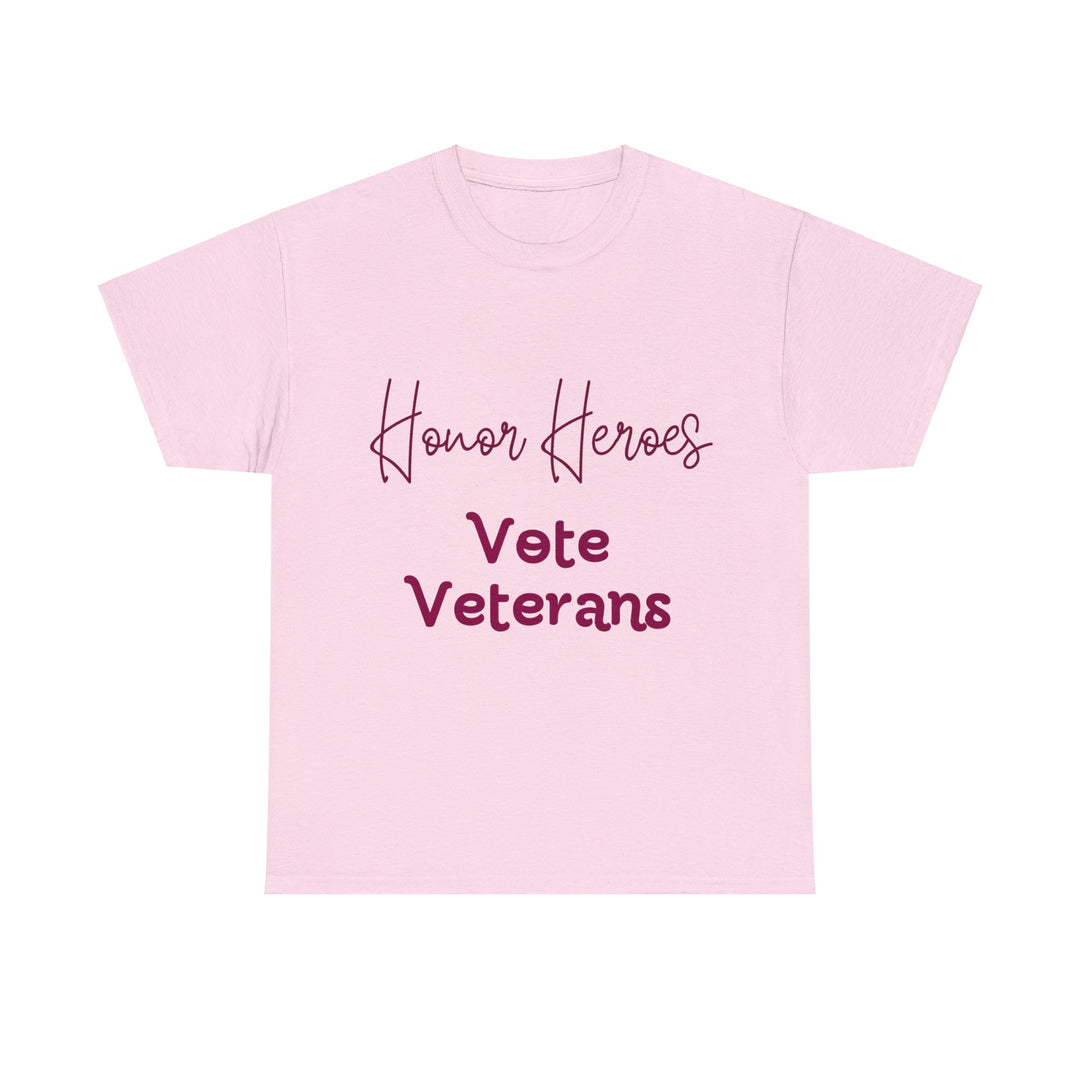 🗳️ Vote for Veterans: Honoring Our Heroes T-Shirt 🎖️ - Creative Canvas Corner