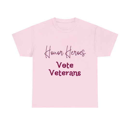 🗳️ Vote for Veterans: Honoring Our Heroes T-Shirt 🎖️ - Creative Canvas Corner