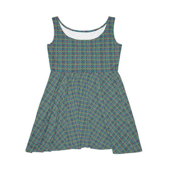 Tie-Dye Vibe Women Skater Dress
