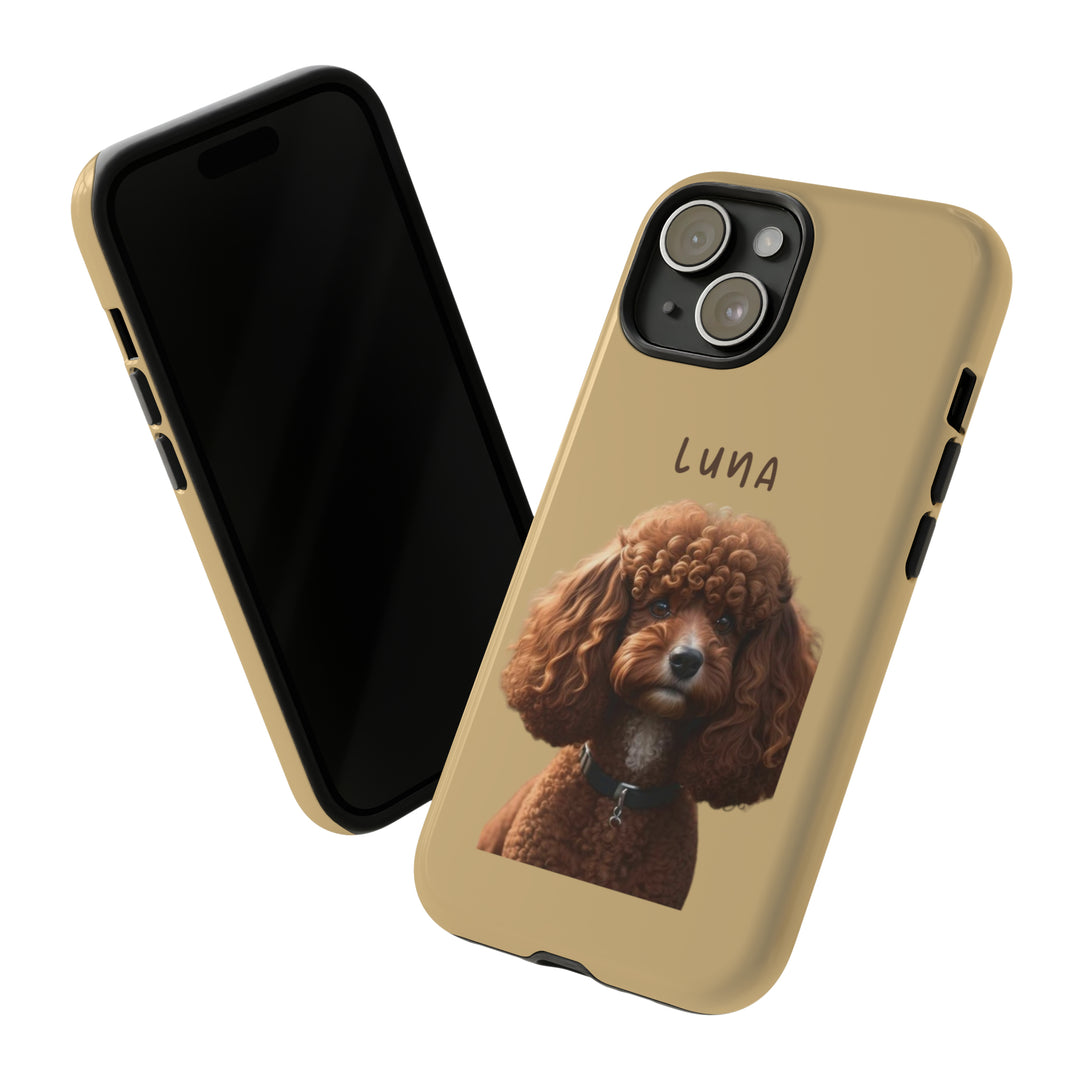 Custom Poodle Pet Phone Case with Photo and Name - Dog Lover's Choice - Creative Canvas Corner