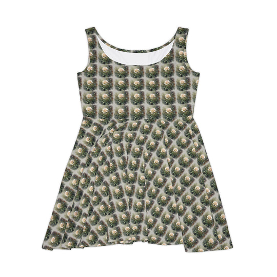Botanical Sketch Vibe Women Skater Dress - Creative Canvas Corner