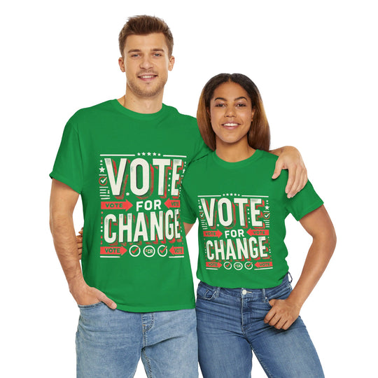 Eco-Friendly Voter T-Shirt - Green Vote - Creative Canvas Corner