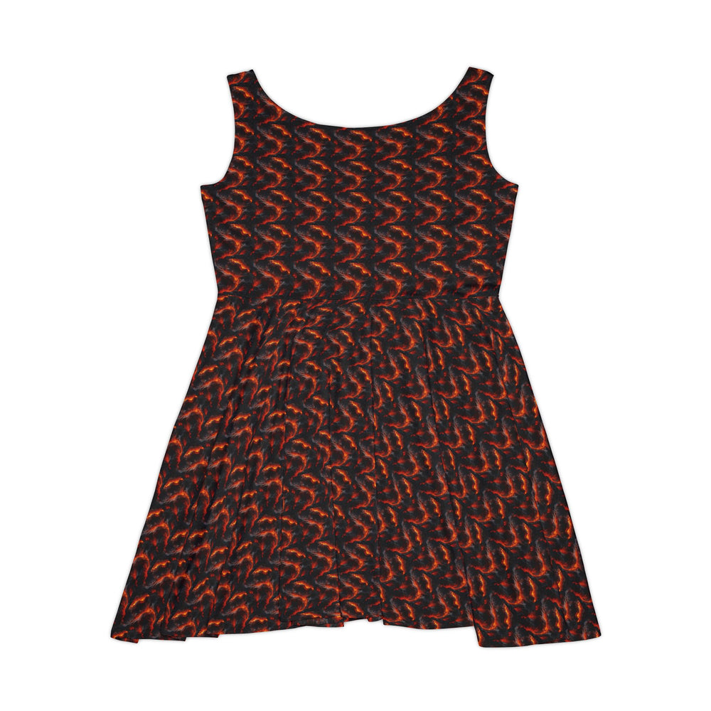 Lava Flow Vibe Women Skater Dress