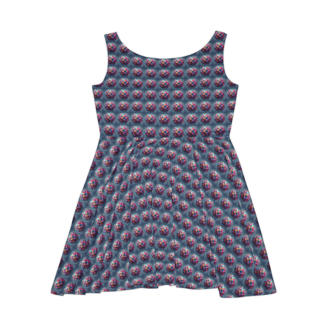Florascape Illusion Women Skater Dress - Creative Canvas Corner