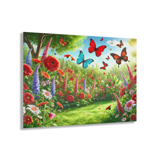 Garden of Butterflies - Daylight Acrylic Artwork