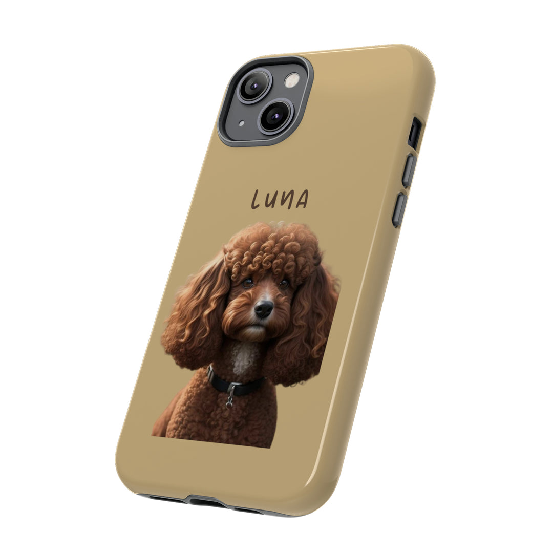 Custom Poodle Pet Phone Case with Photo and Name - Dog Lover's Choice - Creative Canvas Corner