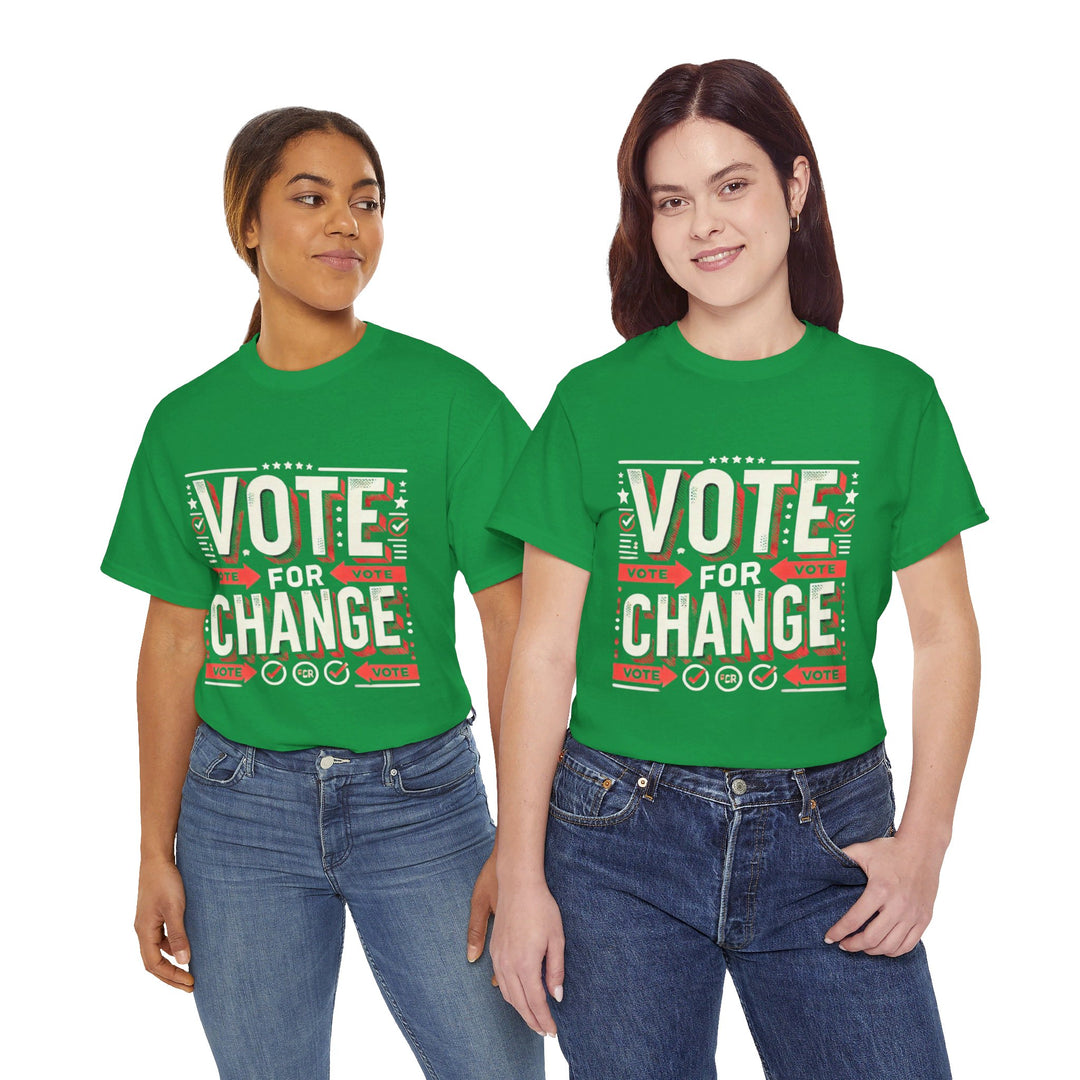 Eco-Friendly Voter T-Shirt - Green Vote - Creative Canvas Corner