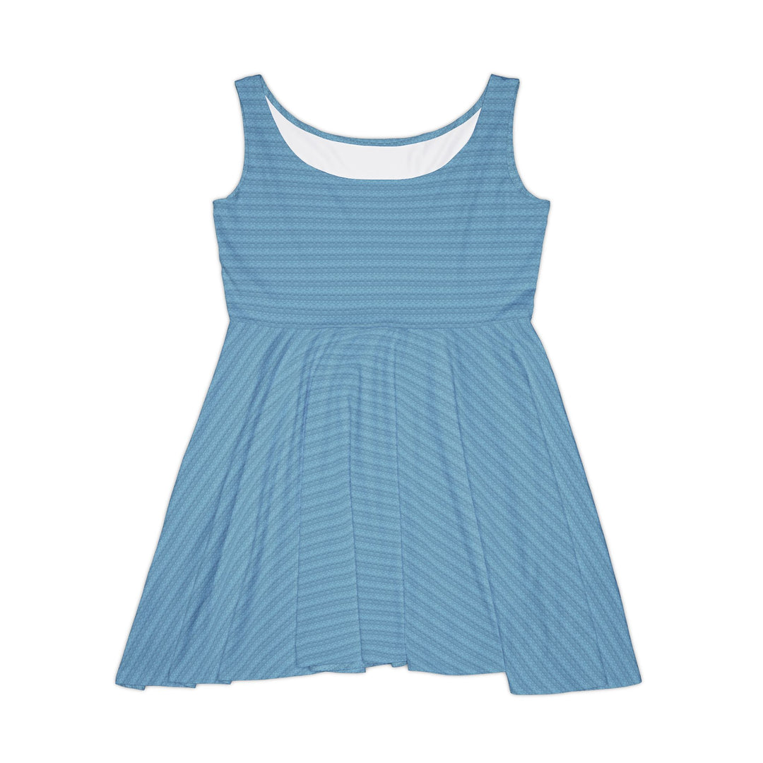 Baby Blue A-Line Skater Dress: Classic Charm - Creative Canvas Corner