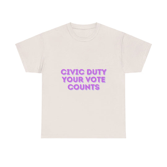 Civic Duty T-Shirt - Your Vote Counts