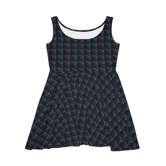 Burnt Neon Vibe Women Skater Dress - Creative Canvas Corner