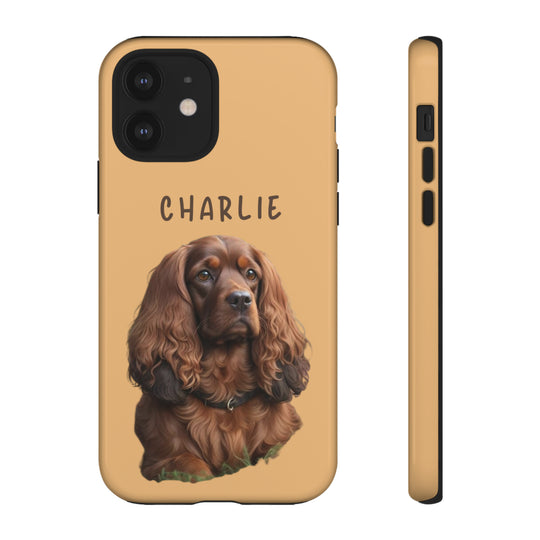 Custom Cocker Spaniel Pet Phone Case with Photo and Name - Dog Lover's Choice - Creative Canvas Corner