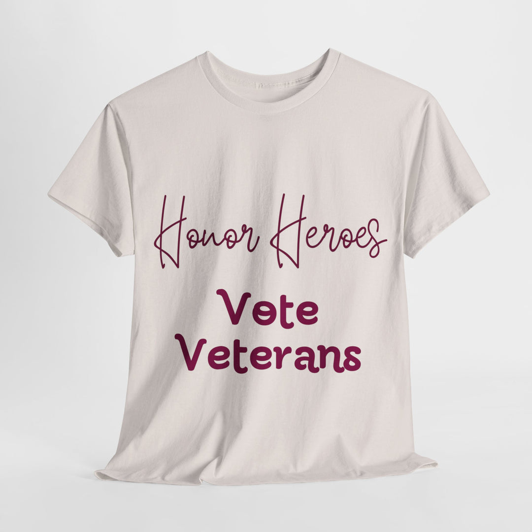 🗳️ Vote for Veterans: Honoring Our Heroes T-Shirt 🎖️ - Creative Canvas Corner