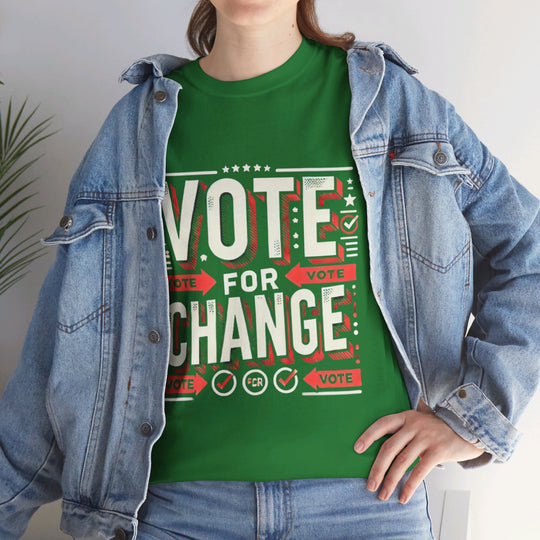 Eco-Friendly Voter T-Shirt - Green Vote - Creative Canvas Corner