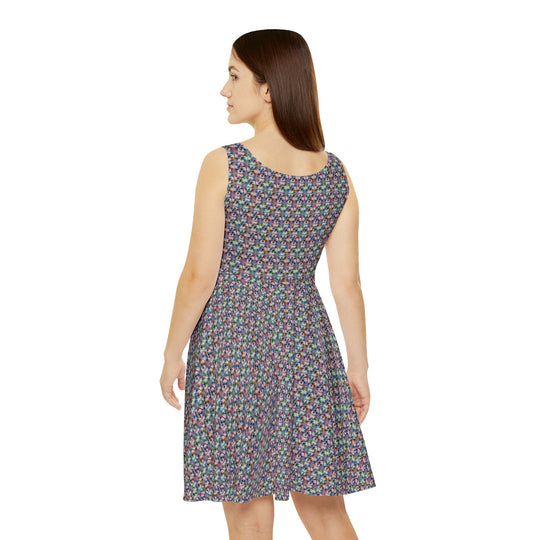 Prism Shard Vibe Women Skater Dress