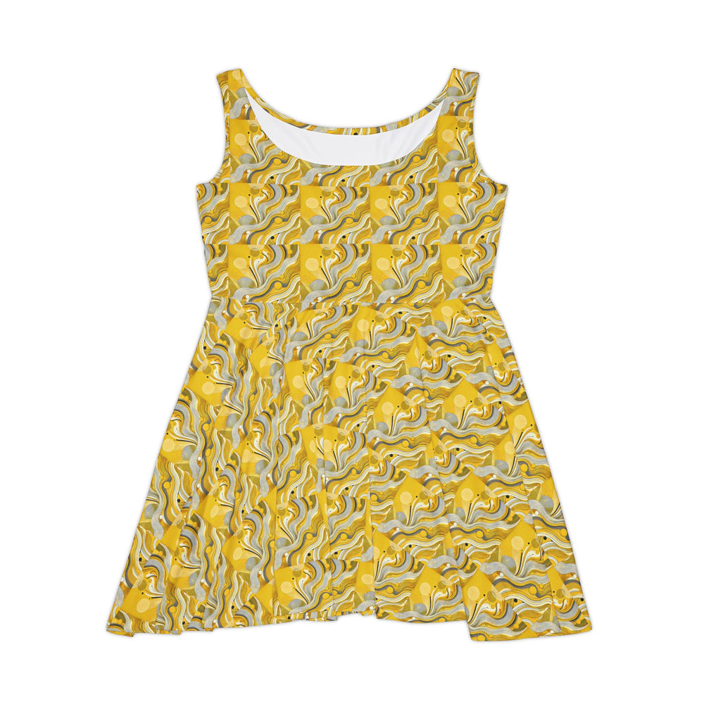 Minimalist Lemon Skater Dress for a Bright Look