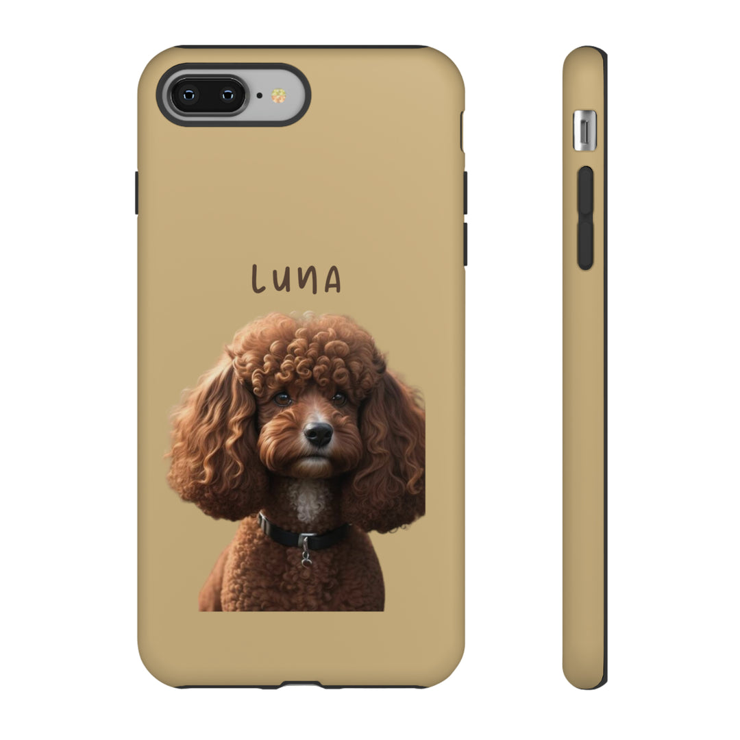 Custom Poodle Pet Phone Case with Photo and Name - Dog Lover's Choice - Creative Canvas Corner