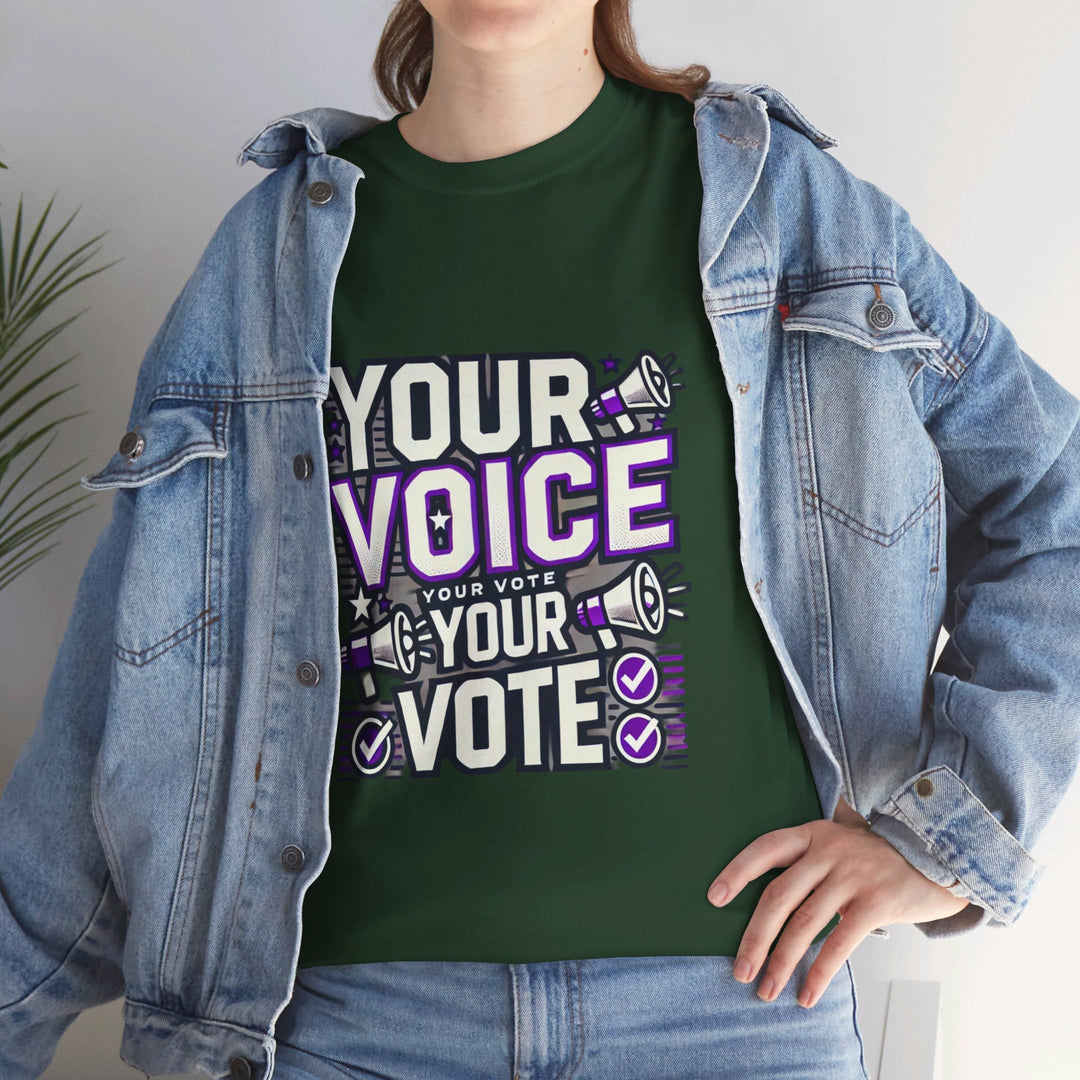 Rock the Vote T-Shirt - Make Your Voice Heard! - Creative Canvas Corner