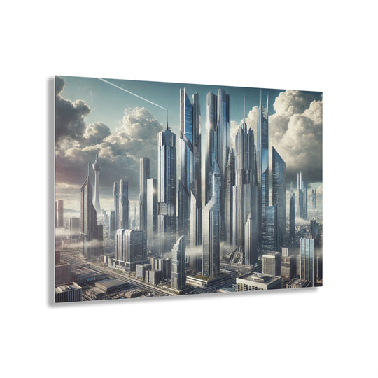 Skyward City of Tomorrow Acrylic Print