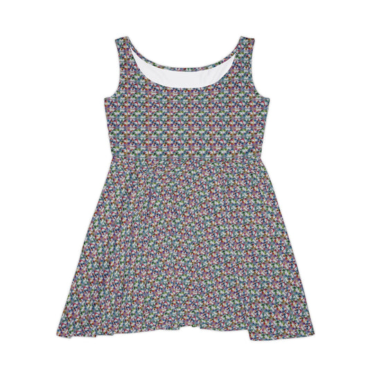 Prism Shard Vibe Women Skater Dress