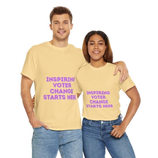 Inspiring Voter T-Shirt - Change Starts Here