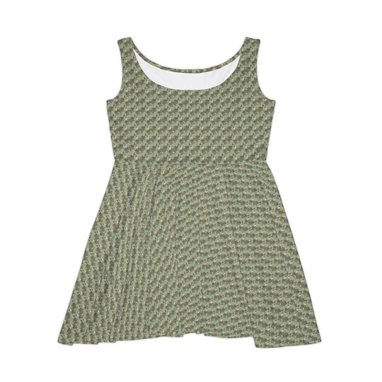 Eco Bloom Vibe Women Skater Dress - Creative Canvas Corner