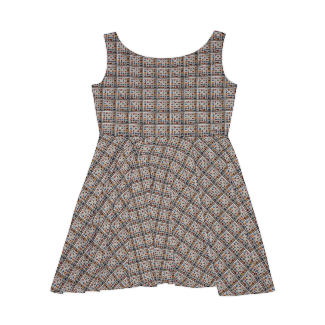 Botanical Mosaic Dream Women Skater Dress - Creative Canvas Corner