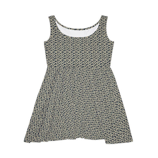 Japanese Wave Vibe Women Skater Dress