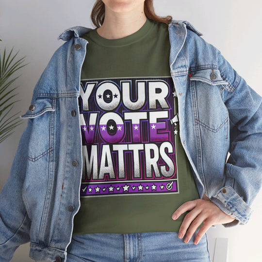 Women's Voter Tee - Your Voice Matters - Creative Canvas Corner