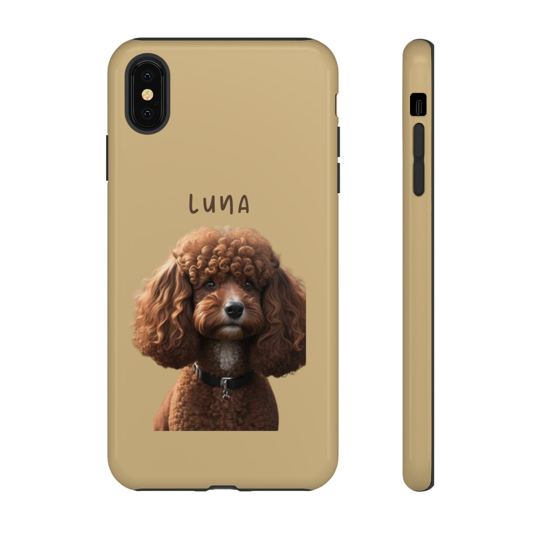 Custom Poodle Pet Phone Case with Photo and Name - Dog Lover's Choice - Creative Canvas Corner