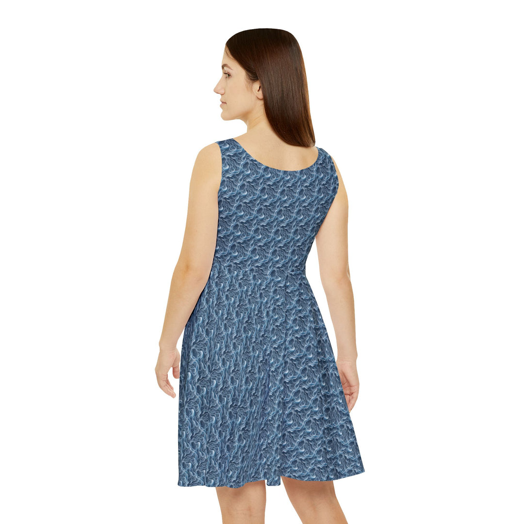 Arctic Wave Vibe Women Skater Dress - Creative Canvas Corner