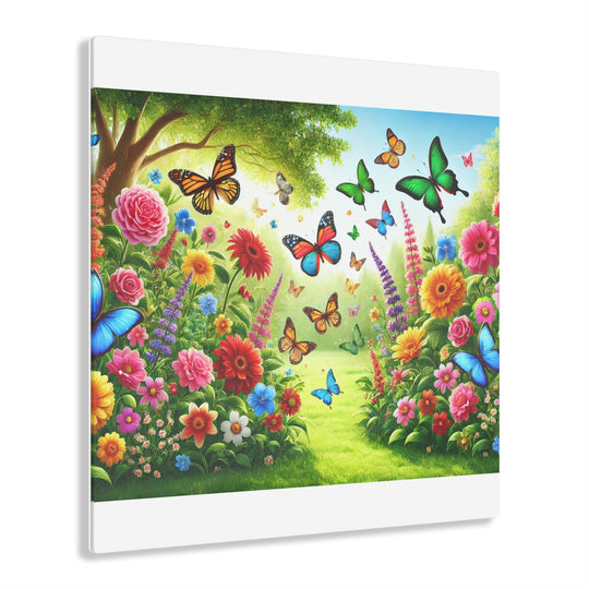 Daylight Garden Magic - Butterflies Acrylic Painting