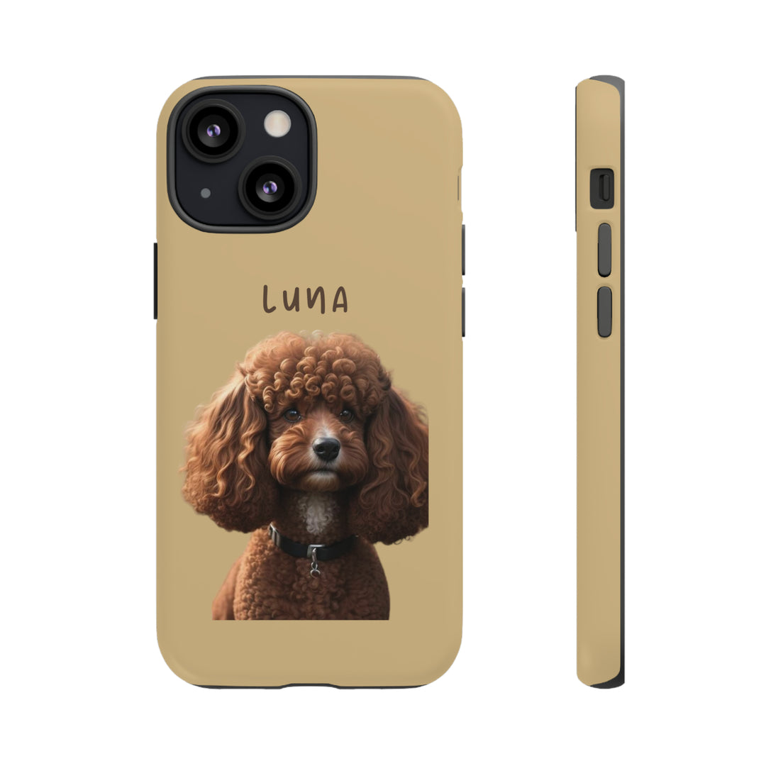 Custom Poodle Pet Phone Case with Photo and Name - Dog Lover's Choice - Creative Canvas Corner