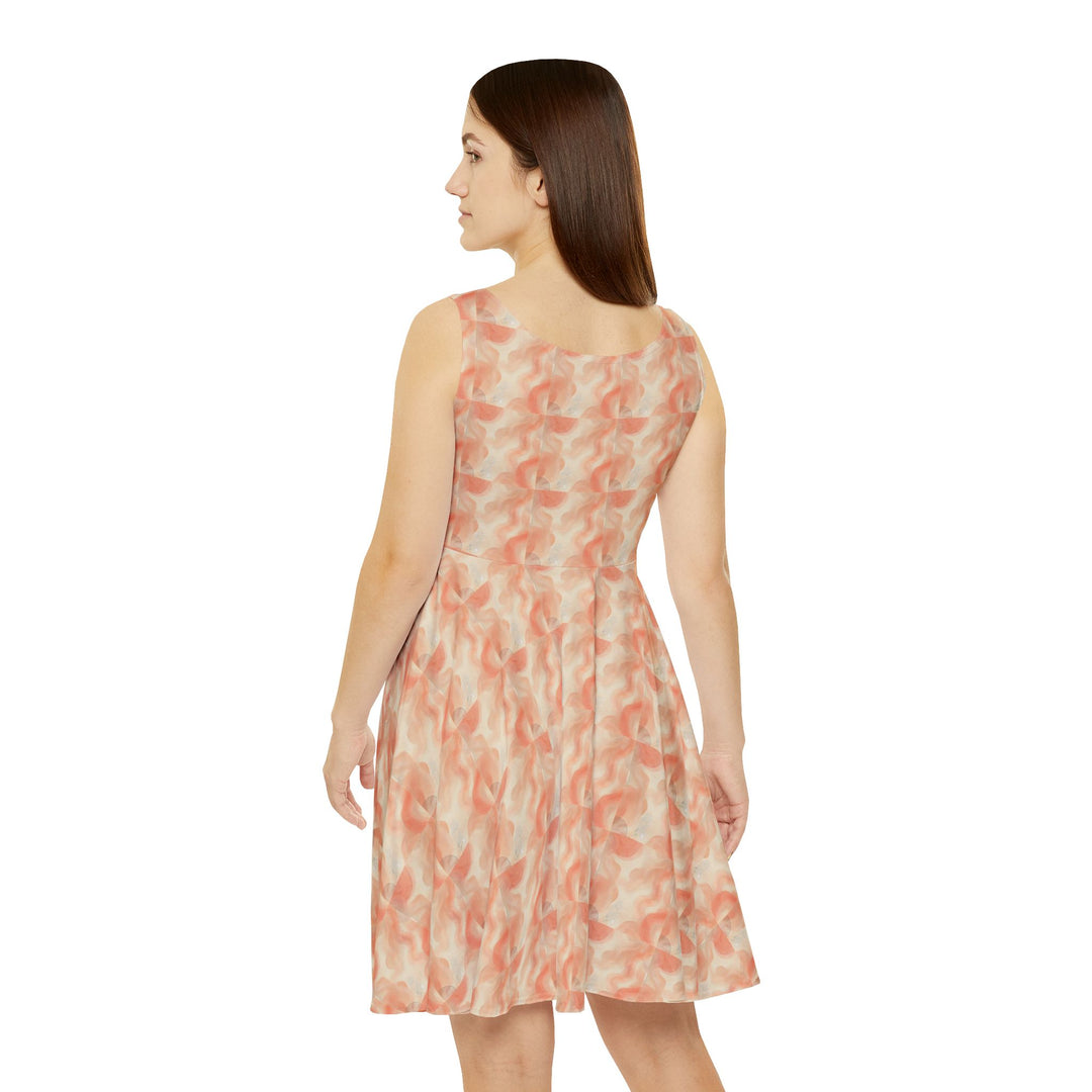 Minimalist Peach Skater Dress for a Fresh Look