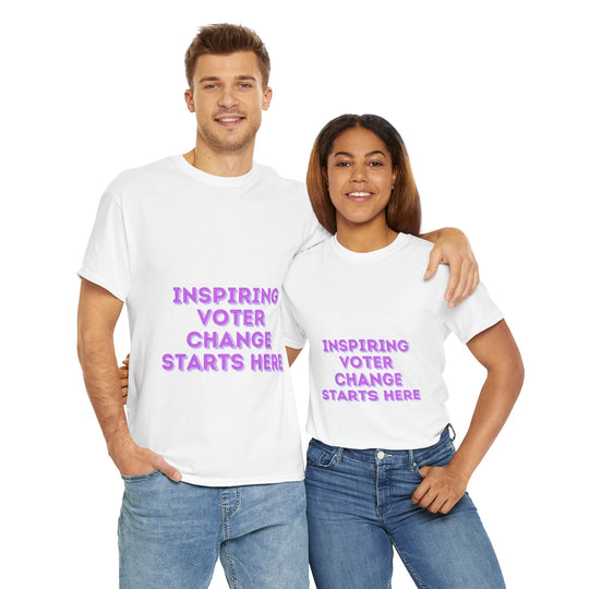 Inspiring Voter T-Shirt - Change Starts Here