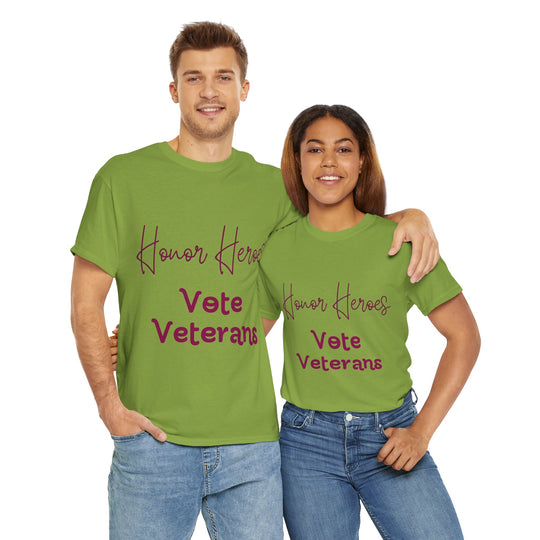 🗳️ Vote for Veterans: Honoring Our Heroes T-Shirt 🎖️ - Creative Canvas Corner