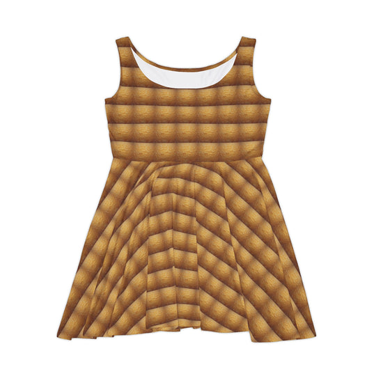 Honeycomb Fade Vibe Women Skater Dress