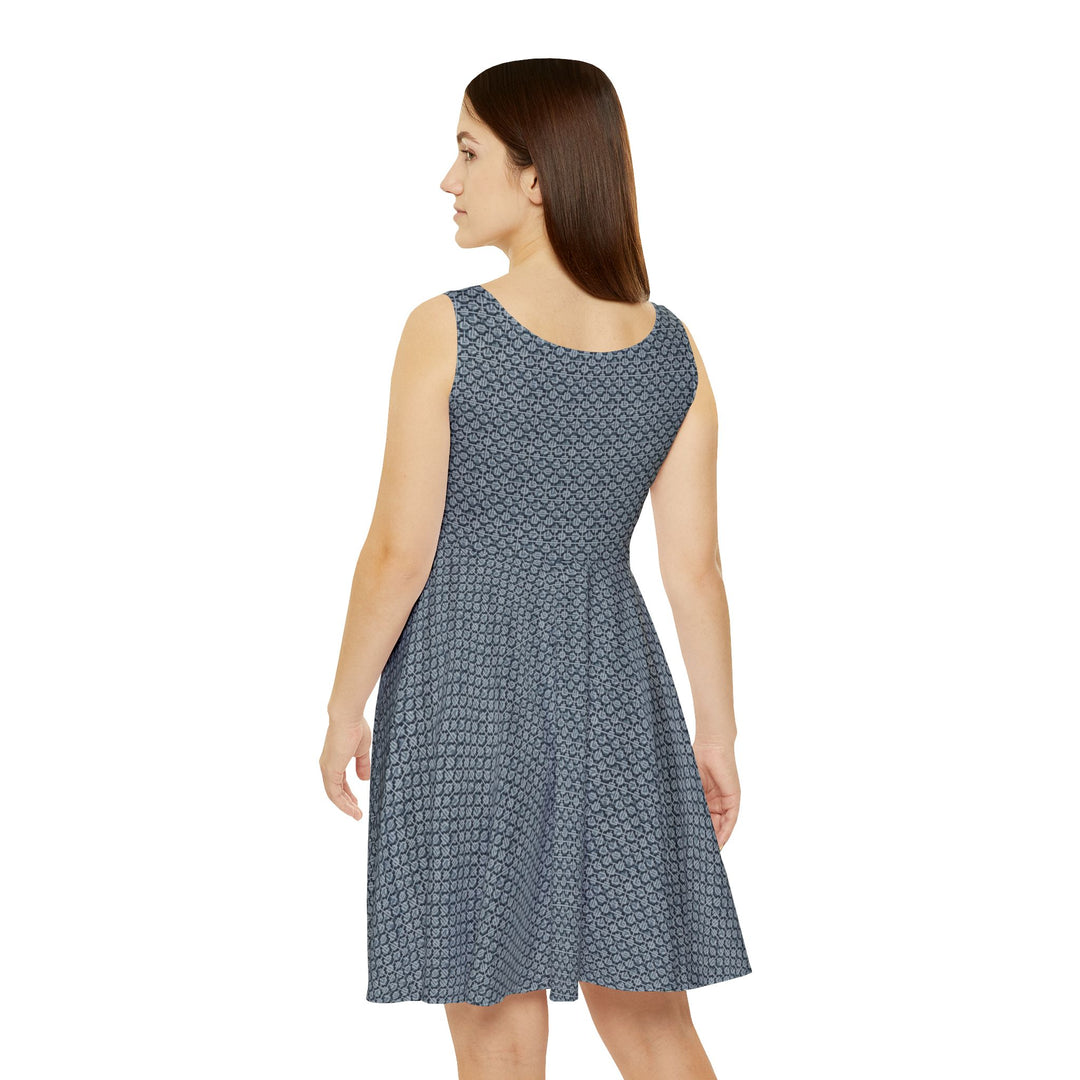 Urban Grid Skater Dress
